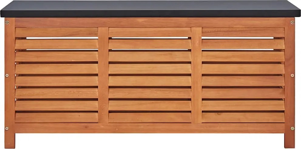 Tömör Eukaliptuszfa Kerti Tárolóláda 117 X 50 X 55 Cm