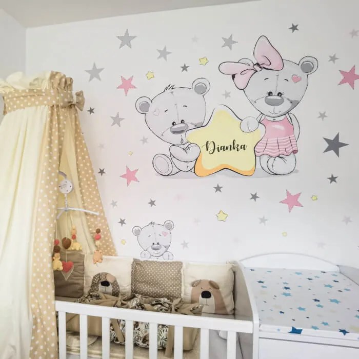 INSPIO Maci falmatrica csillagokkal és névvel