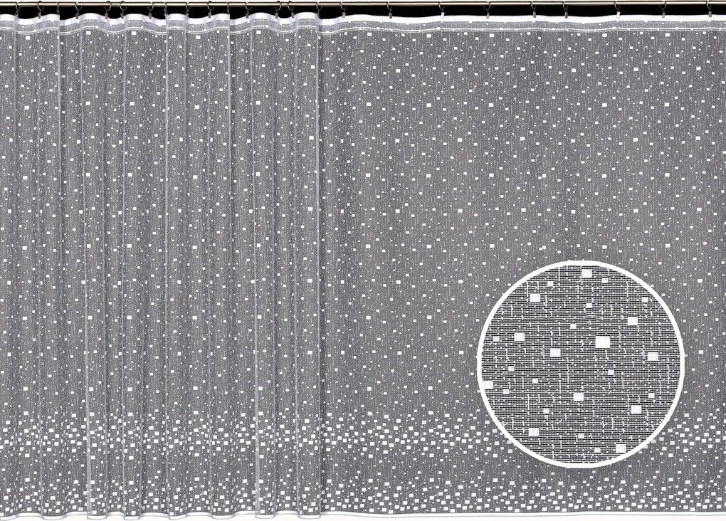 Mg Függöny jacquard 3989 Fehér 300X250 kész szalaggal