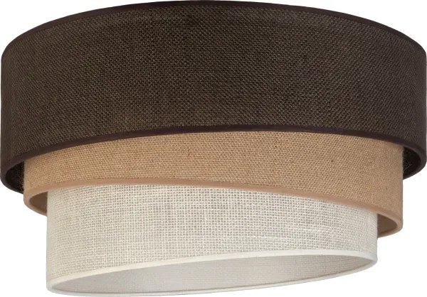 Brilagi - Mennyezeti lámpatest TRIO 3xE27/60W/230V Ø 60 cm barna/bézs/fehér