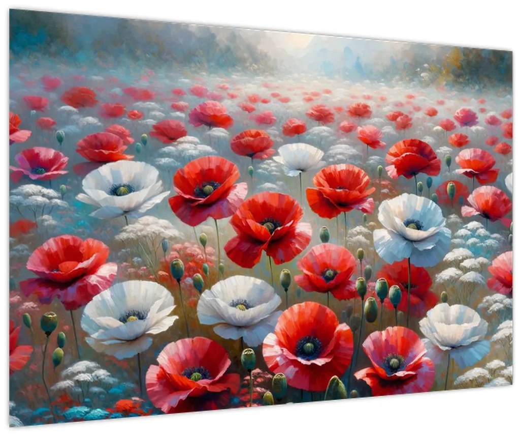 Kép - Pipacsmező (90x60 cm)