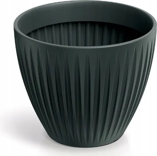 Virágcserép antracit betéttel Latia Round TLRO40-466R