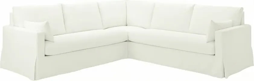 Ikea Hyltarp Sarokkanapé huzat, 4 személyes, Hallarp fehér