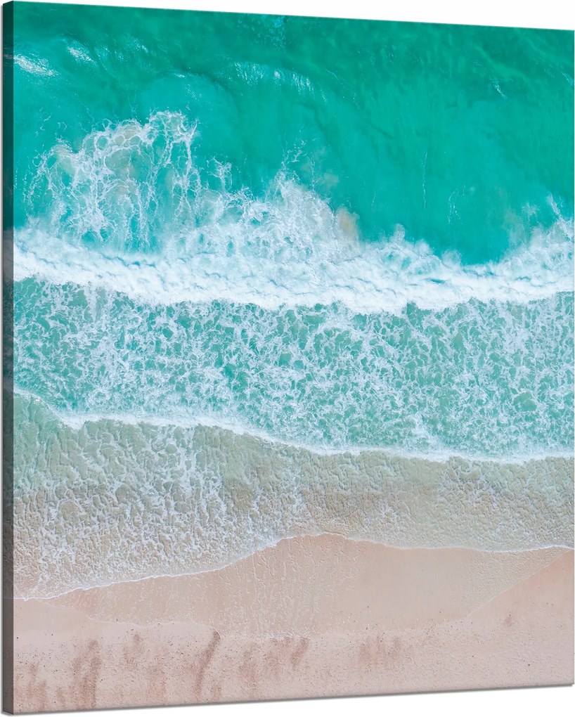 Vászonkép Tenger Hullámok Víz Tengerpart 80x100 cm Ideális ajándék