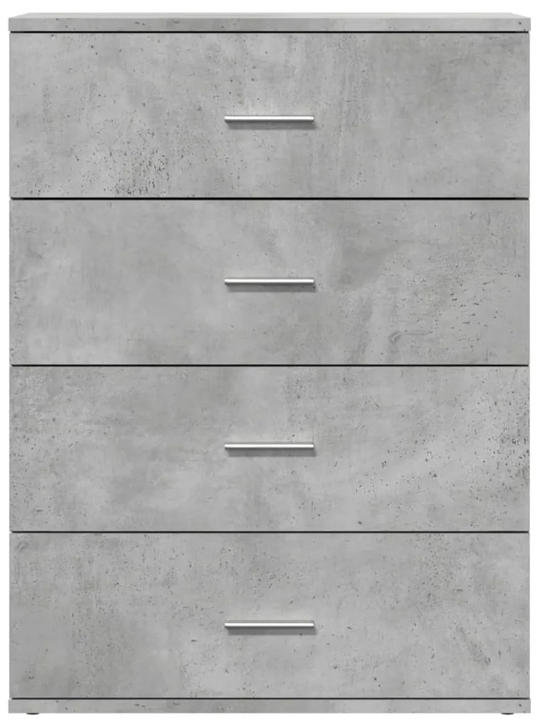 betonszürke szerelt fa tálalószekrény 60 x 39 x 80 cm