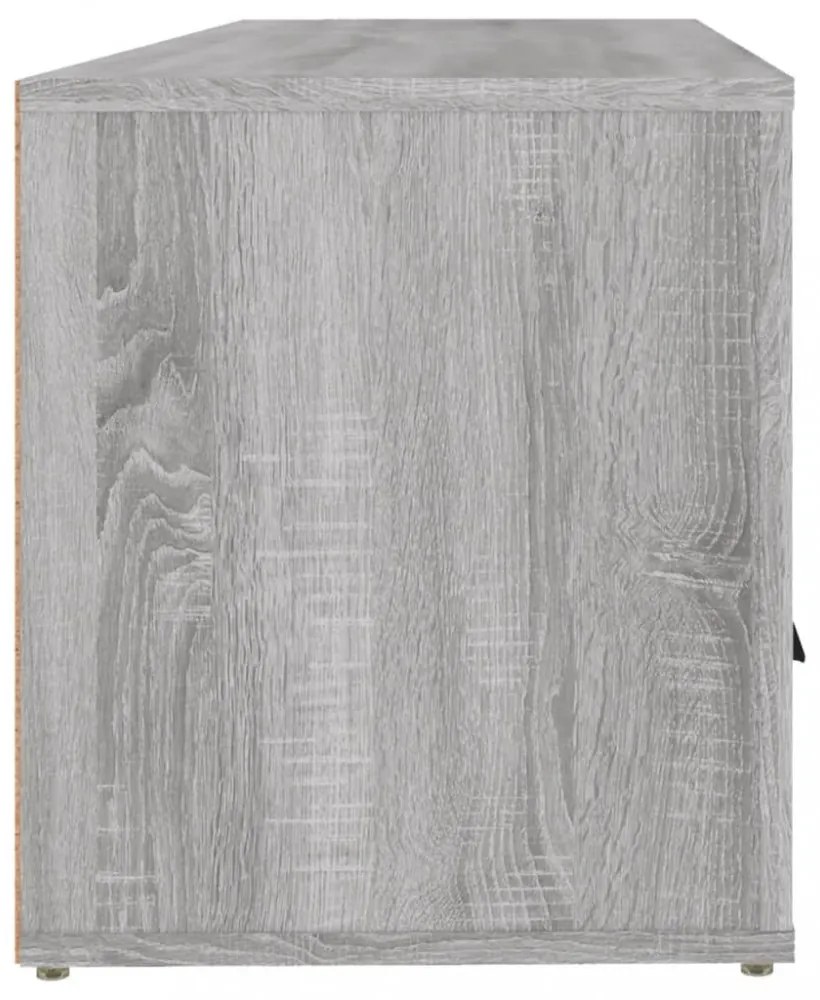 szürke sonoma színű szerelt fa TV-szekrény 100 x 35 x 40 cm
