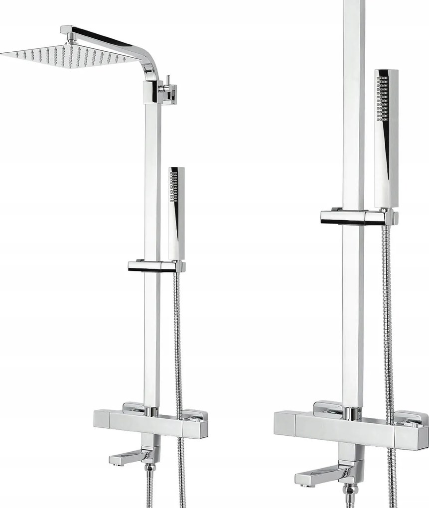 Zuhanyszett Kádhoz Oszlop Kifolyócsővel És Termosztatikus Csapteleppel Inea