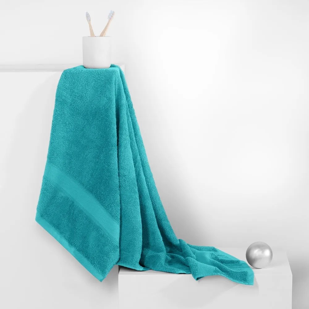 Kék-türkiz frottír bambuszkeverék törölköző 50x100 cm Bamby – Restilo