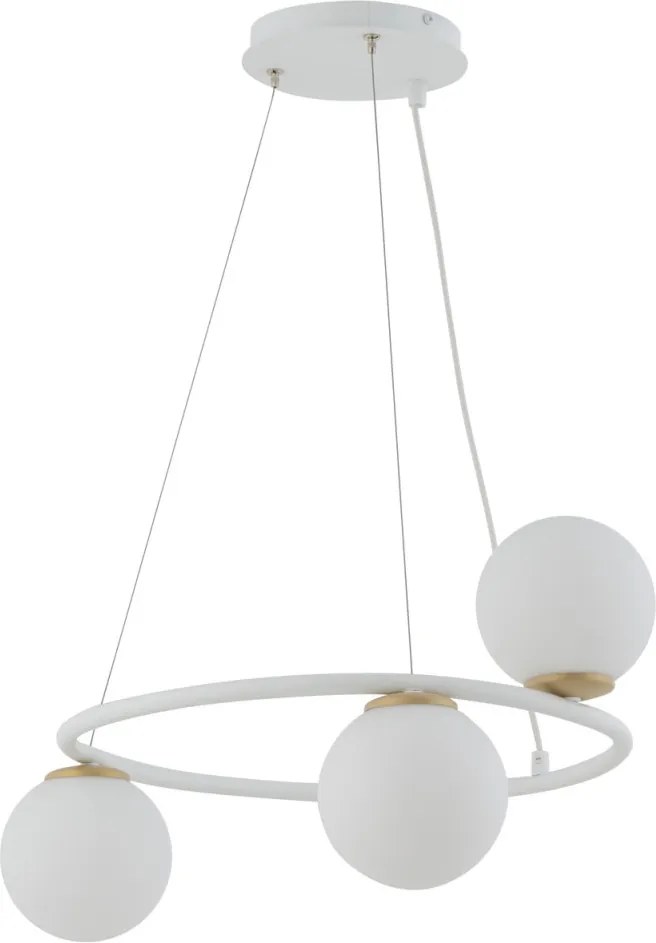 SIGMA LIGHTING 33384 GAMA Többágú Függesztett Lámpa Fehér, Arany G9 IP20