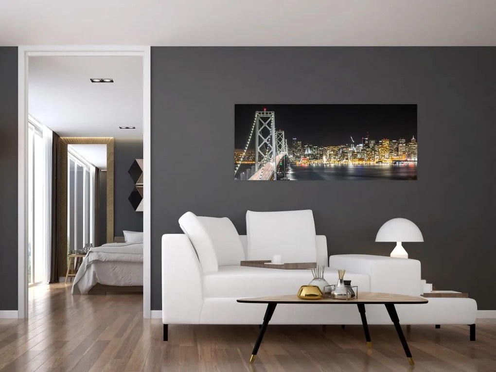 A Brooklyn-híd és a New York-i kép (120x50 cm)