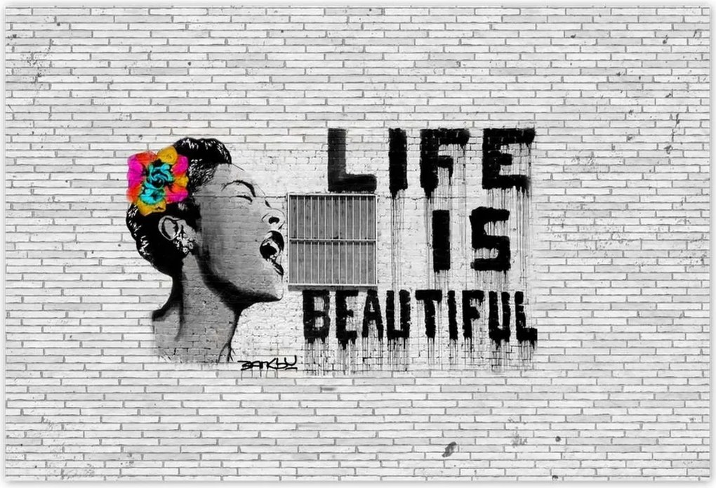 Poszterek 200x135 Banksy Life is beautiful