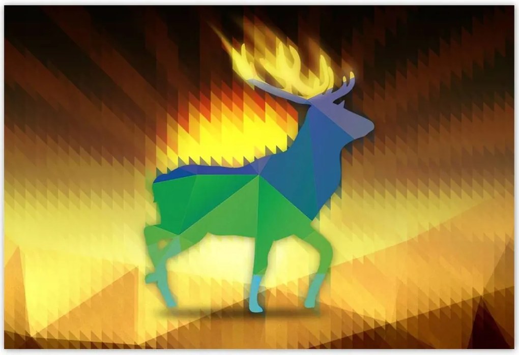 Poszterek 185x125 Szarvas modern kép