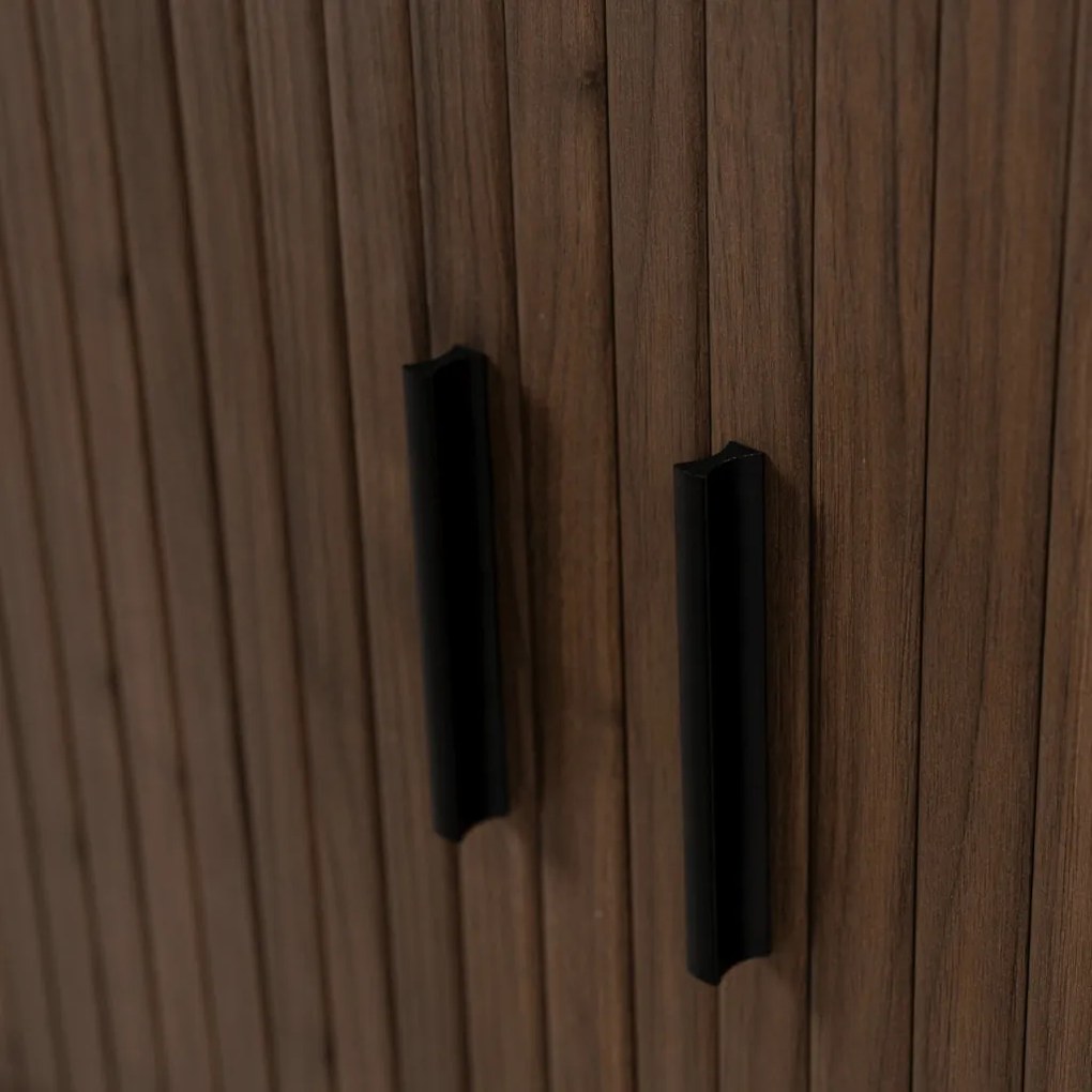 Kétajtós tolóajtós komód 140 cm dió színben - TRISH