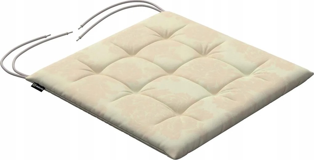 Károly székpárna 40x40 akantusz levelek ekrü háttérrel