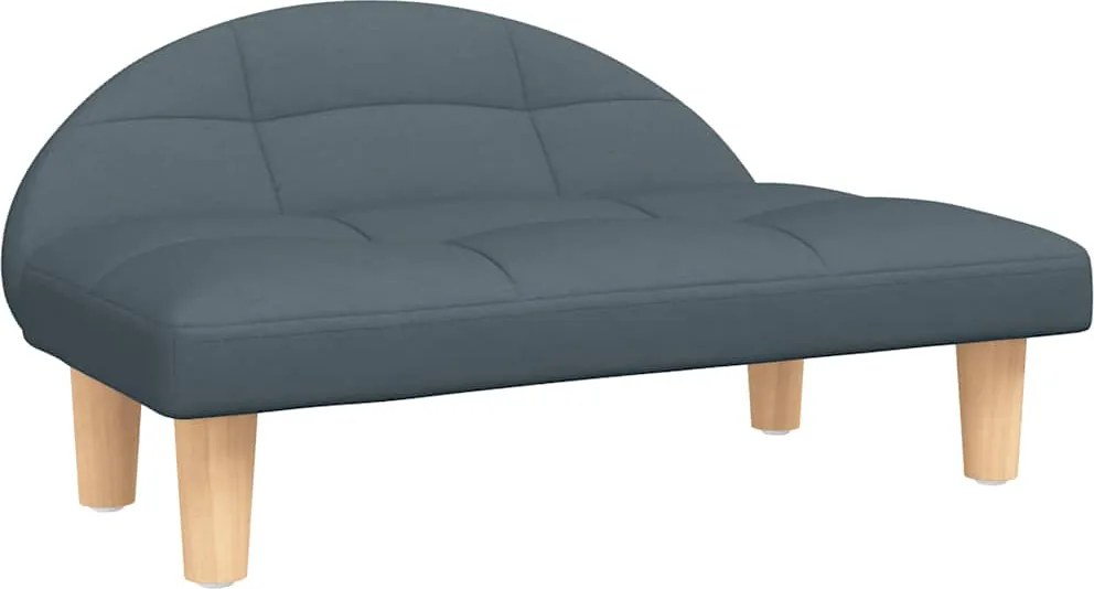 vidaXL sötétszürke szövet kutyaágy 70 x 52 x 30 cm