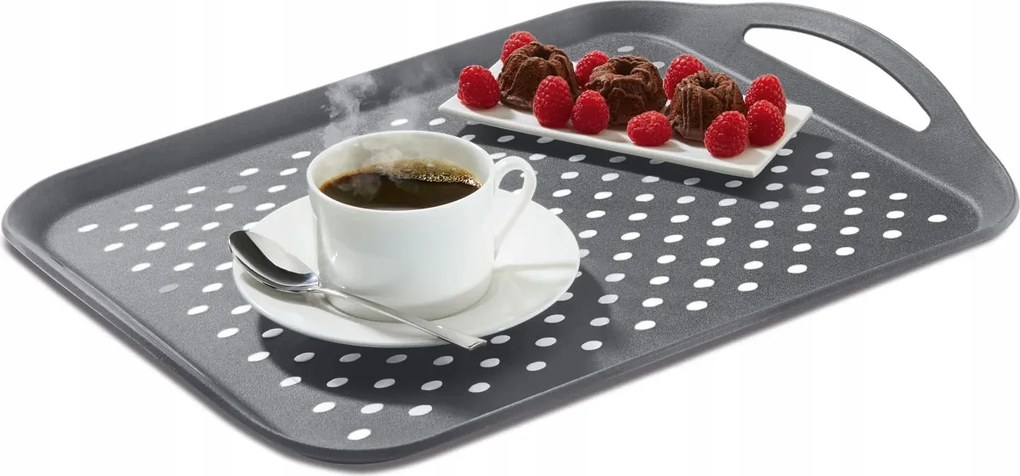 Livarno Csúszásgátló tálca 2 fogantyúval Szürke R50/TAC-1