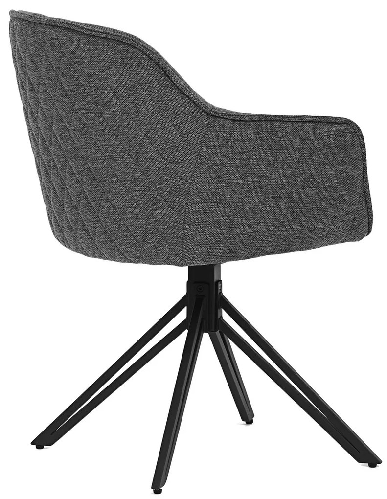 HC-533 GREY2 étkezőszék-készlet visszatolómechanizmussal, 2 db