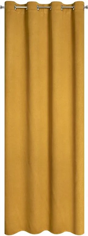 Függöny 140x250 Amaro mézszínű, áttetsző