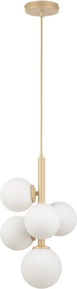 SIGMA LIGHTING 33607 PERLA Modern Függesztett Lámpa Fehér, Arany G9 IP20