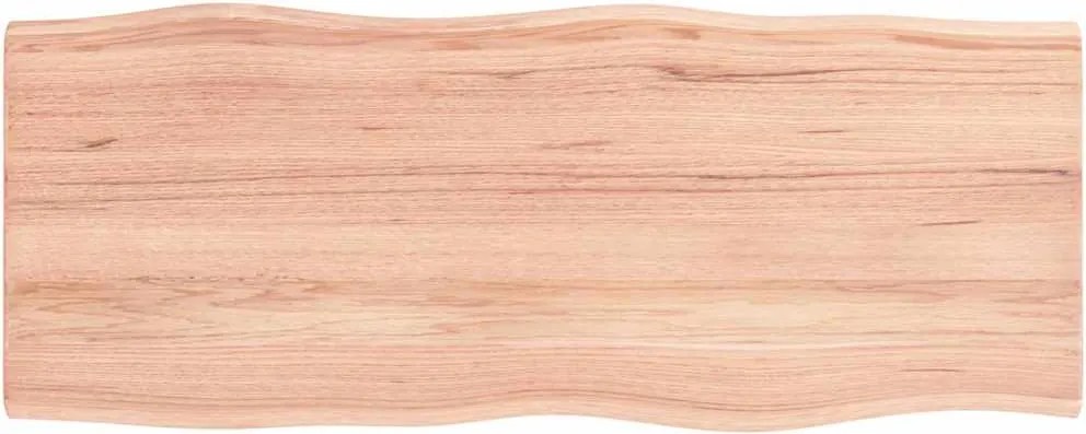 vidaXL világosbarna asztallap 100x40x2 cm kezelt tömör tölgyfa