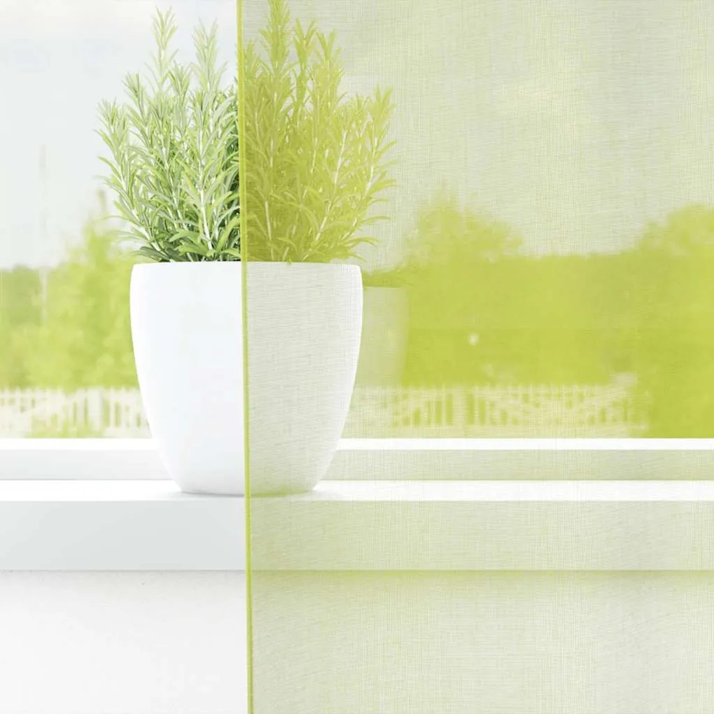 vidaXL 2 db almazöld fátyolfüggönyök fülecske tetejével 140x260 cm
