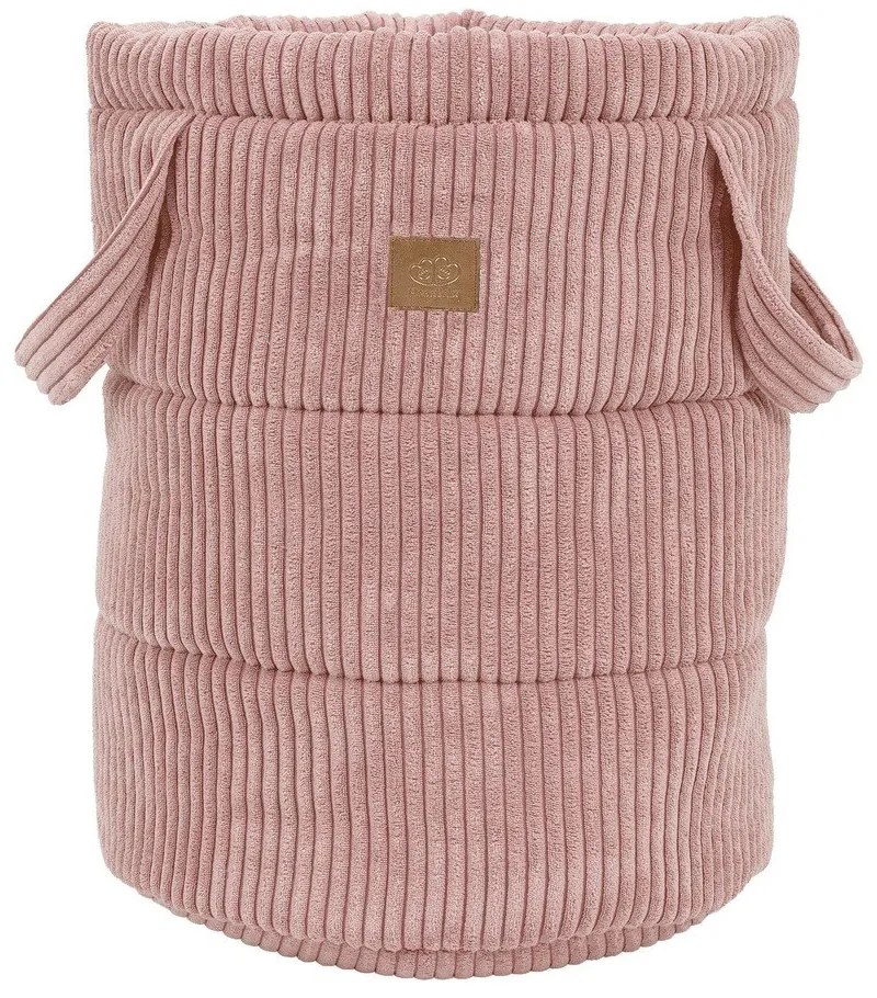 Rózsaszín textil játéktároló kosár ø 39x50 cm – Meowbaby