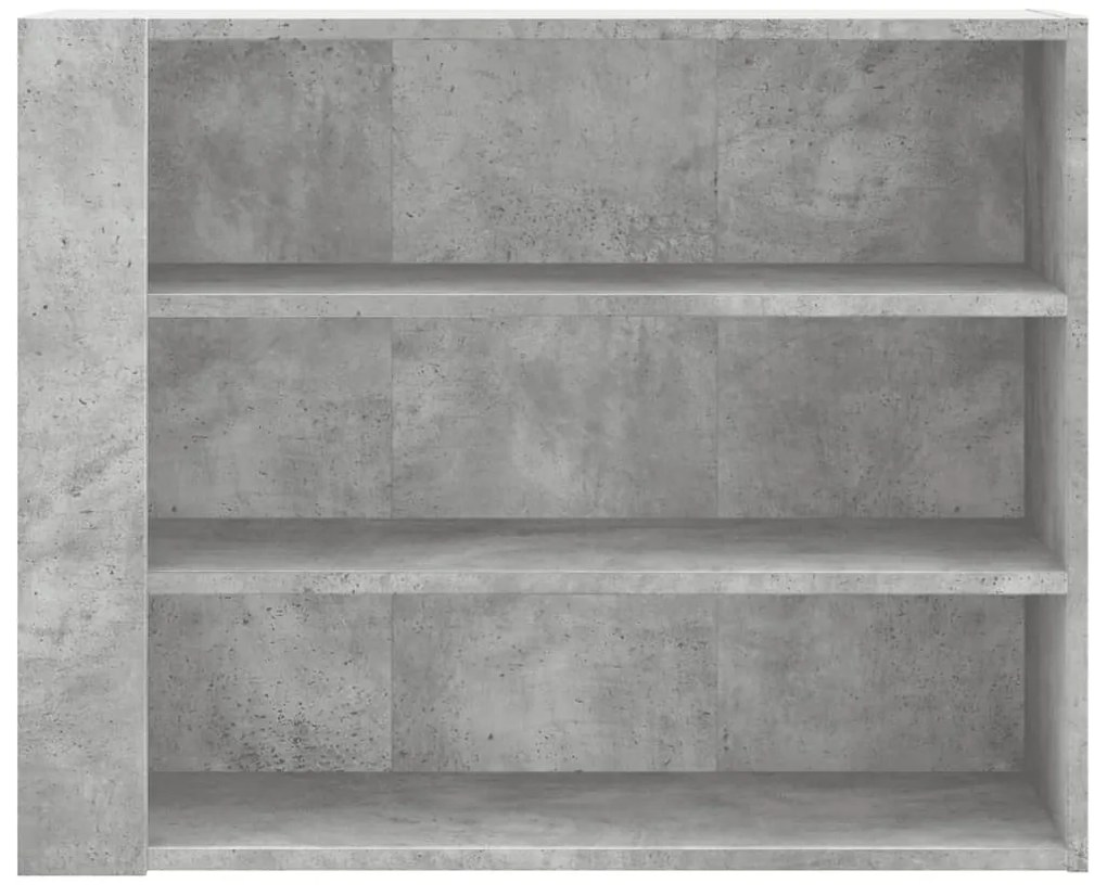 betonszürke szerelt fa faliszekrény 75 x 35 x 60 cm