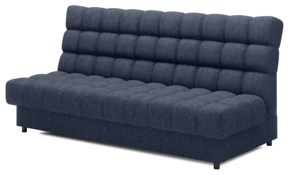 Kék zsenília kinyitható-tárolóhelyes kanapé 197 cm Clareta – ELTAP