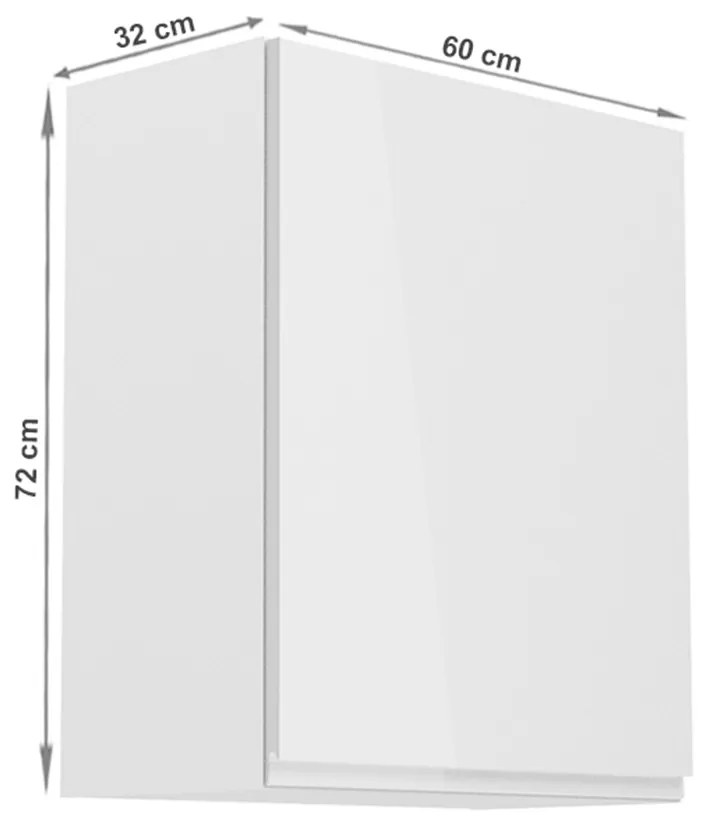 Felső konyhaszekrény G601F Aurellia (fehér + fényes fehér) (J). 1015734