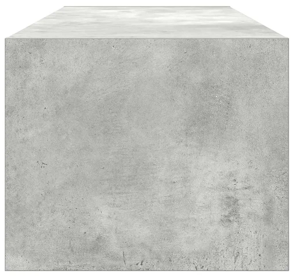 2 db betonszürke szerelt fa TV-szekrény 100x31x25,5cm
