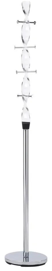 Kabáttartó 180x30 cm fényezett króm