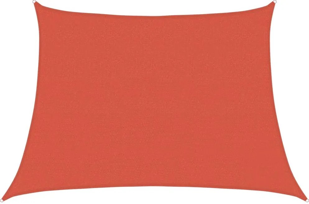 vidaXL terrakotta trapéz alakú HDPE napvitorla 160 g/m² 4/5x3 m