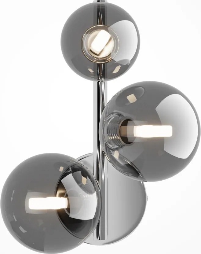 Maytoni modern fali lámpa dallas króm füstös mymod545wl-03ch