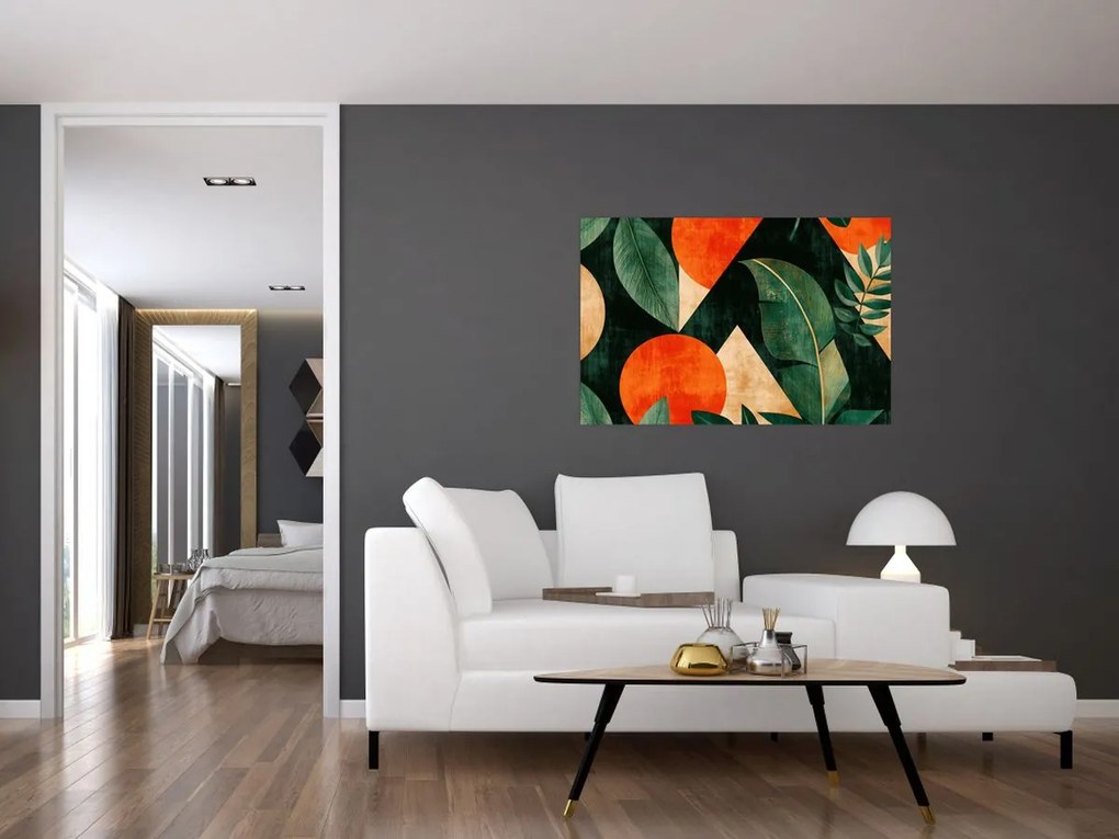 Kép - Geometrikus természeti minták II. (90x60 cm)