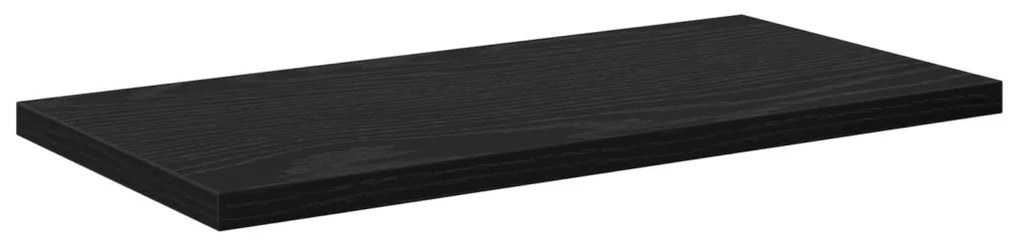Polcozó Deszkák - 4 db Fekete tölgy, 40x20x1.5 cm, mérnöki fából készült.