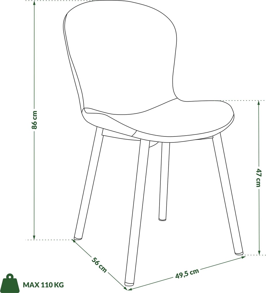 MAZZONI EXPORT FIORA Világosszürke Taupe (Basel 34 szövet) / bézs váz – MODERN KÁRPITOZOTT CHENILLE SZÉK NAPPALIBA/ÉTKEZŐBE