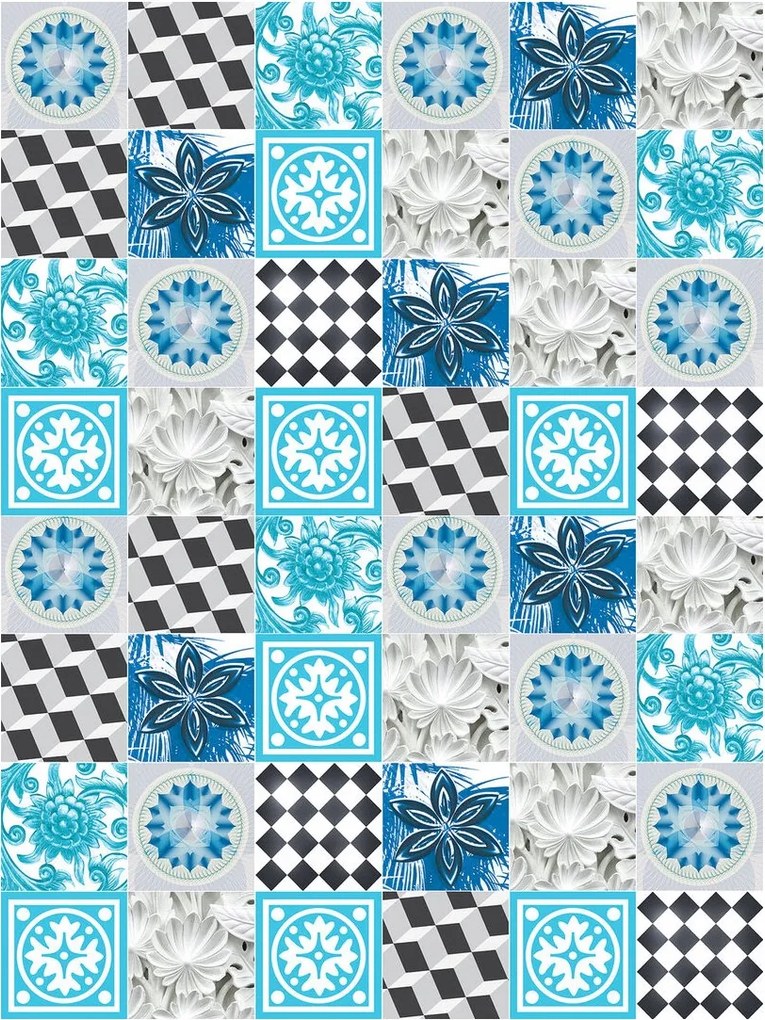 Fotótapéta Virágok Geometria Vinyl mix 184x254 +ragasztó