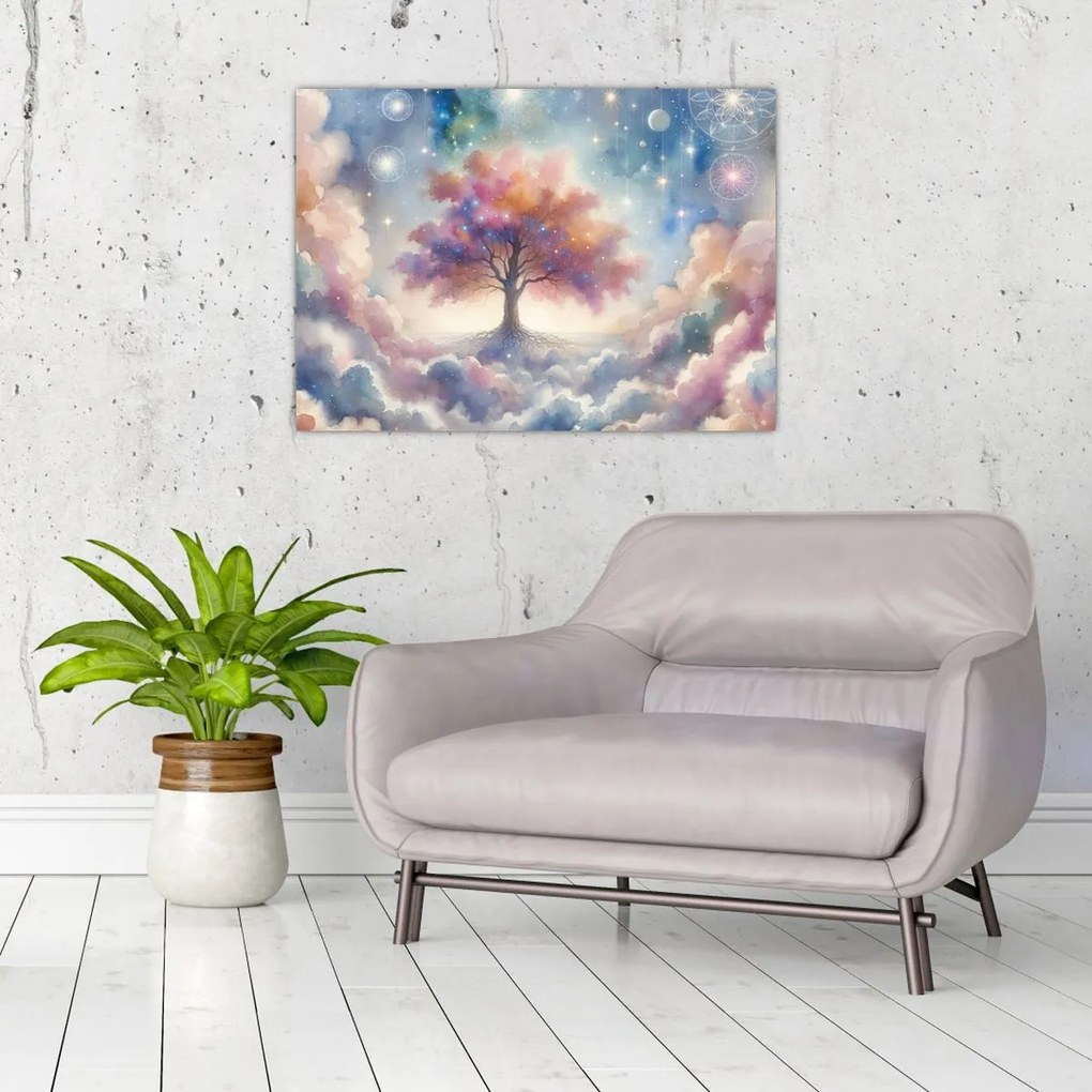 Kép – Életfa a felhőkben (70x50 cm)