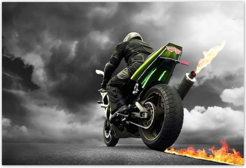 Poszterek 185x125 Zöld versenyautó