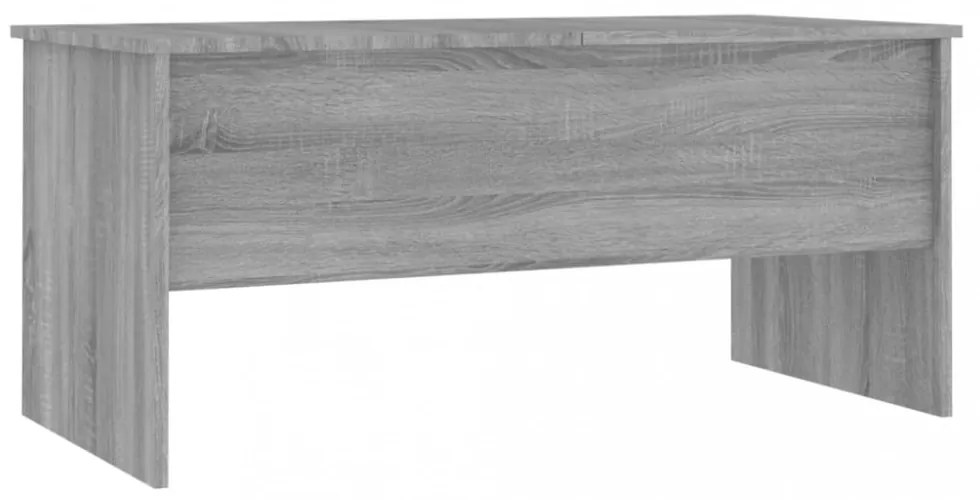 szürke sonoma színű szerelt fa dohányzóasztal 102x50,5x46,5 cm