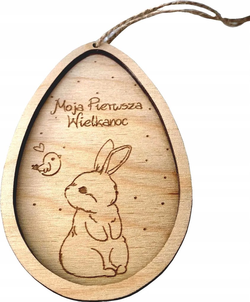 Fából készült tojás húsvéti tojás Név Gravírozás