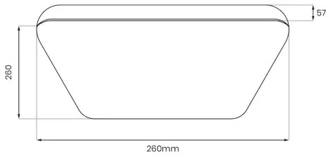 LED mennyezeti lámpa NEMO LED/11W/230V 26x26 cm fekete