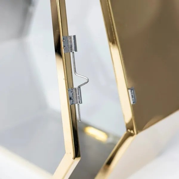 Arany dekoratív lámpás, 43 cm