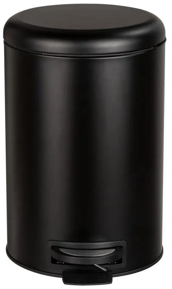 Leman Easy Close fekete szemetes, 20 l - Wenko