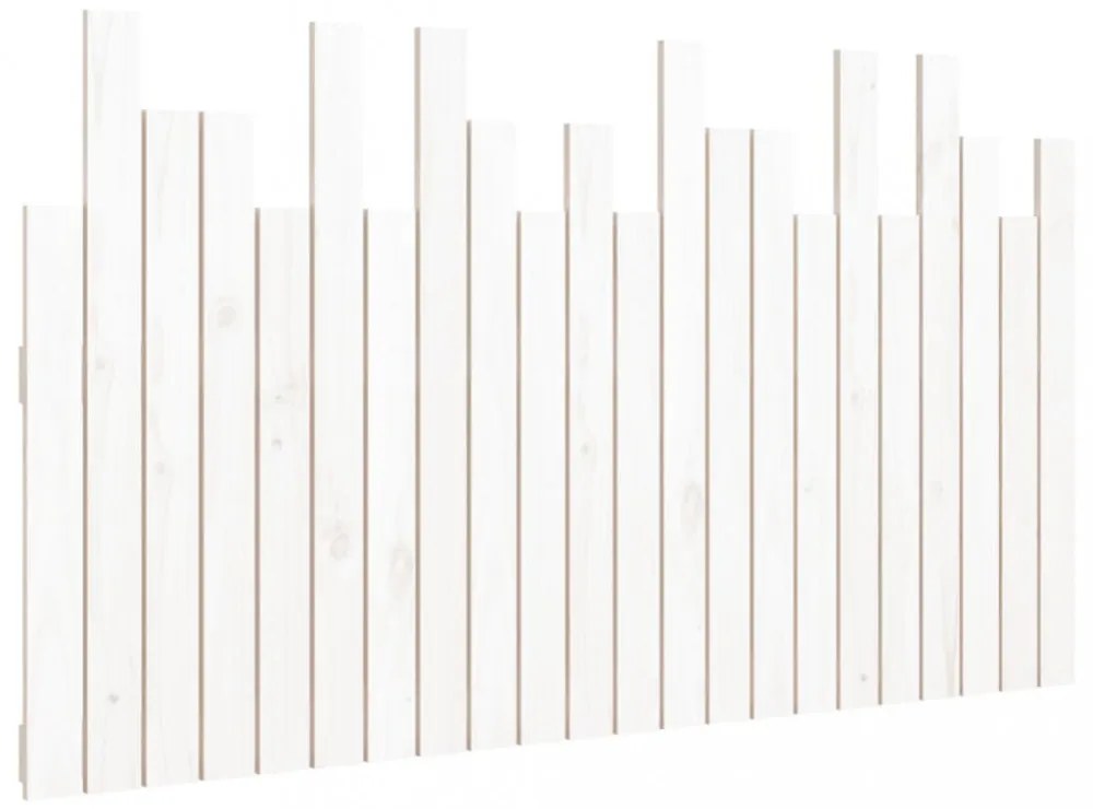 fehér tömör fenyőfa fali fejtámla 140x3x80 cm