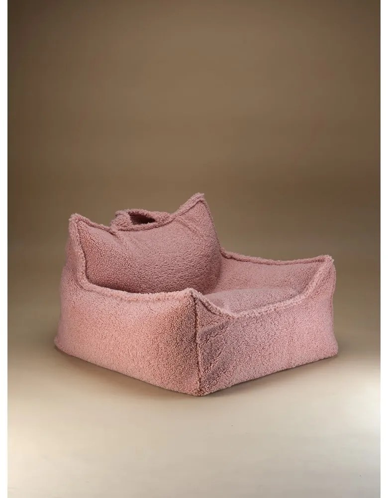 Rózsaszín buklé gyerek babzsákfotel Chair – Wigiwama