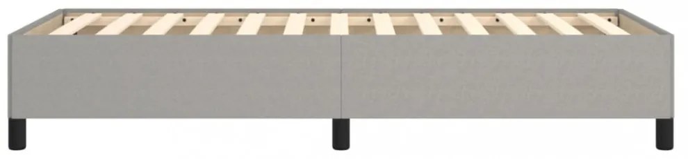 világosszürke szövet ágykeret matrac nélkül 90x200 cm