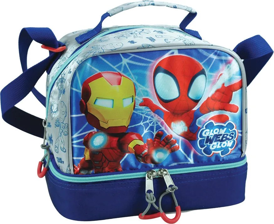 Pókember Spidey Glow thermo uzsonnás táska 21 cm