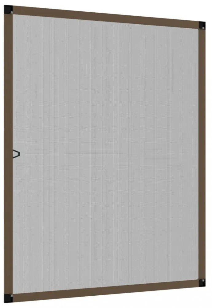 barna ablakszúnyogháló 80x100 cm