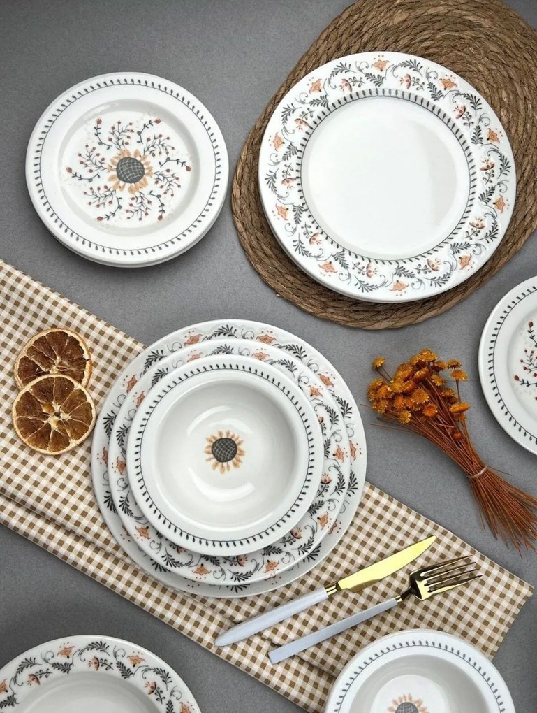 24 részes porcelán étkészlet